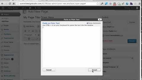 Add and edit Pages - WP Tutorial 3.5