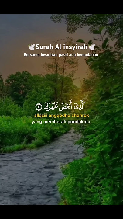 surah AL-Insyirah dan terjemahannya#murottal#youtubevideo#fyp