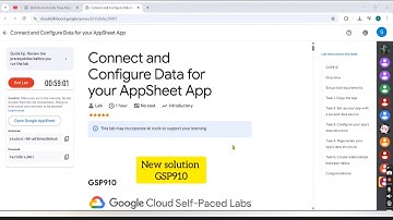 Connect and Configure Data for your AppSheet App GSP910 lab solution || #googlecloud #gcp