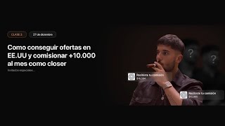 #Clase 2 19hs Arg: Como conseguir ofertas en EE.UU y comisionar +$10.000 al mes como Closer