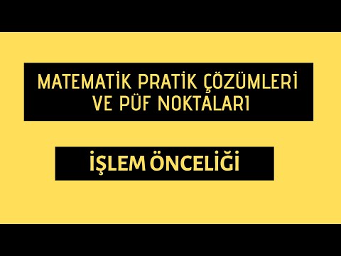 Matematik Pratik Çözümleri