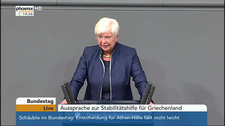 Bundestag: Gerda Hasselfeldt zum dritten Hilfspake...