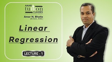 #1 Linear Regression FY BCom Sem 1 Statistics | Linear Regression Gujarat Uni | Regression Kutch Uni
