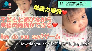 【おうち英語子育て：子どもと英語で遊んで単語力アップ✨】How do you say ゲーム！「これ英語でなんて言う？」バイリンガル兄妹３歳＆１歳　ゲームアイディア　やり方 screenshot 5