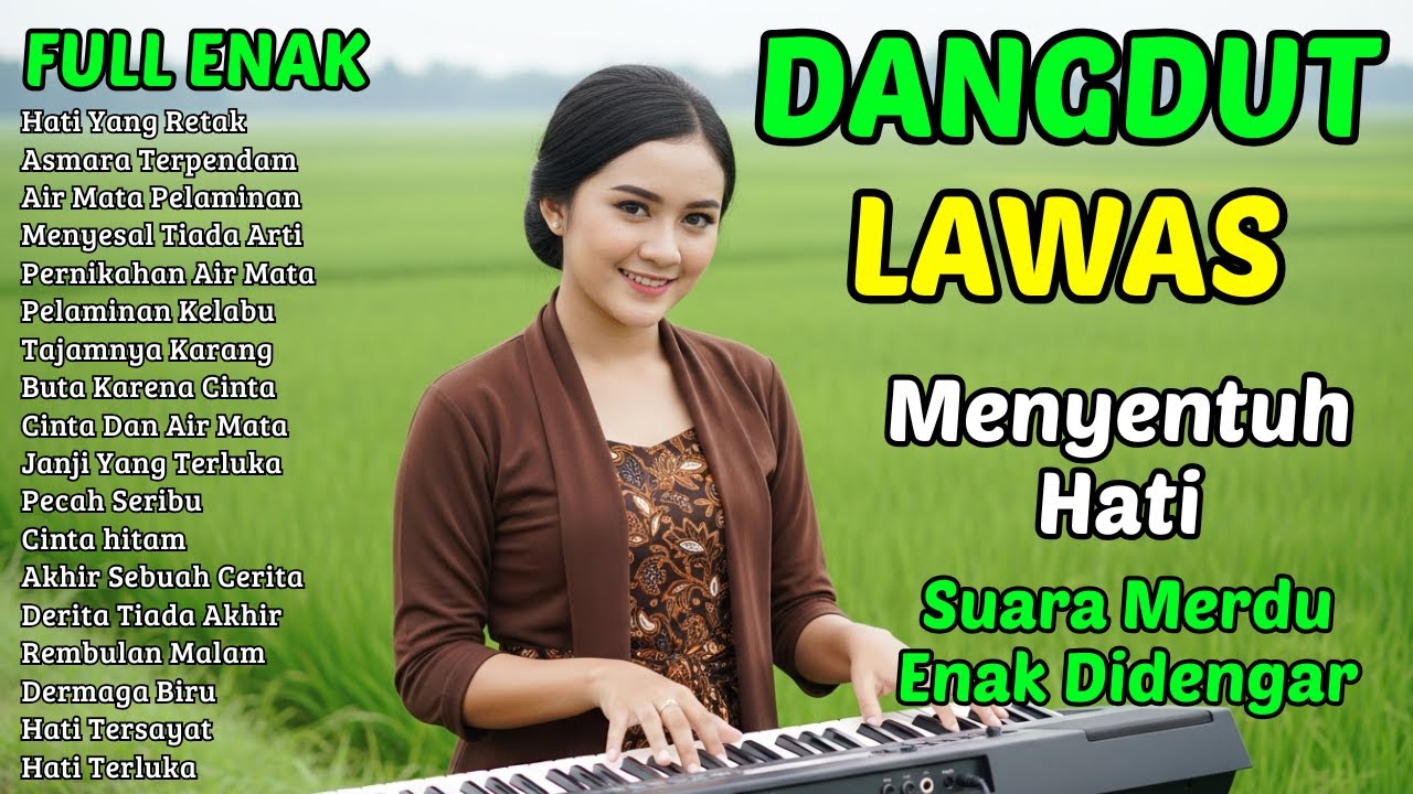 HATI YANG RETAK - DANGDUT NOSTALGIA SYAHDU -  DANGDUT LAWAS 80 90an KENDANGYA PAS SUARA MERDU
