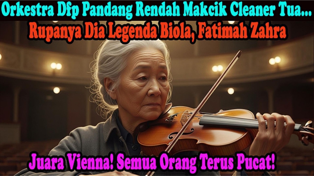 Dihina Sebagai Cleaner, Rupanya Dia Lagenda Biola Fatimah Zahra, Bekas Juara Vienna. Semua Pucat!