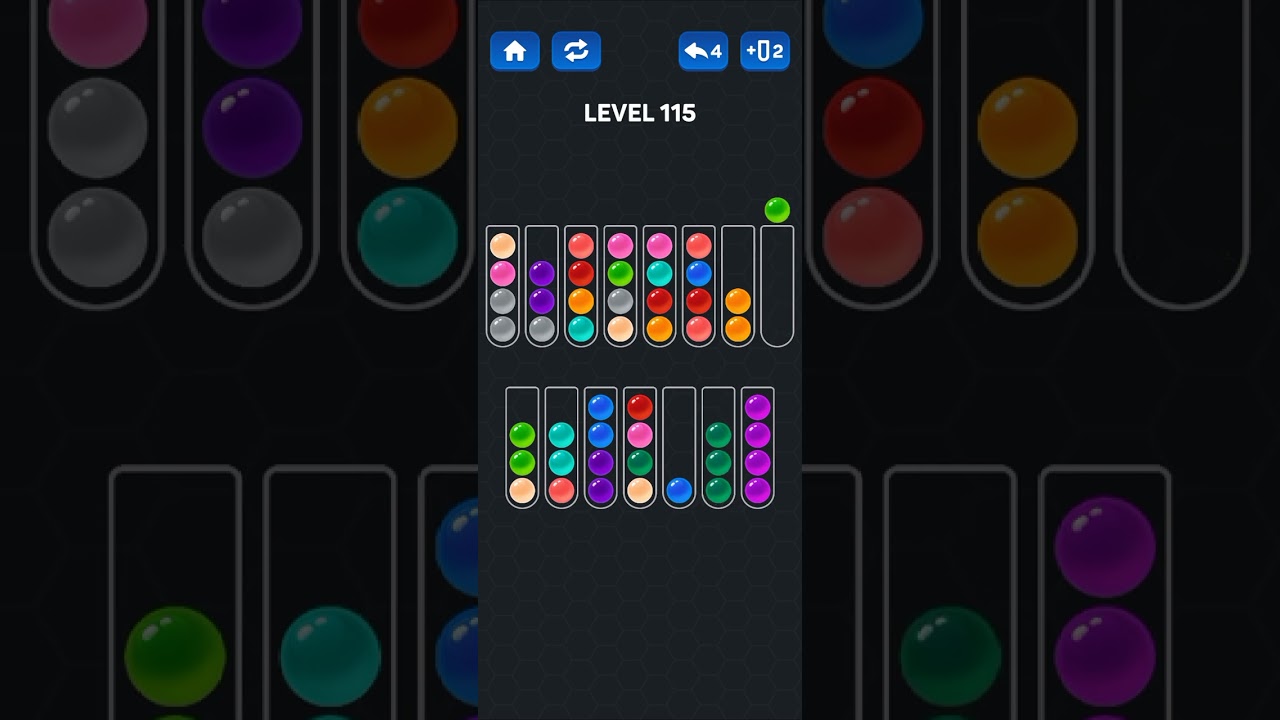Ball Sort Puzzle level 115  - Ball Sort Color - Puzzle Game, All Levels, playlist, Zego Studio
