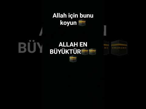 ALLAH EN BÜYÜKTÜR.