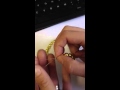 Attaching a jump ring to end of necklace