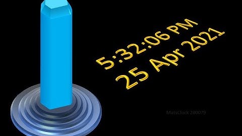 MatsClock 120079 Full Free PowerPoint Digital Clock PPT