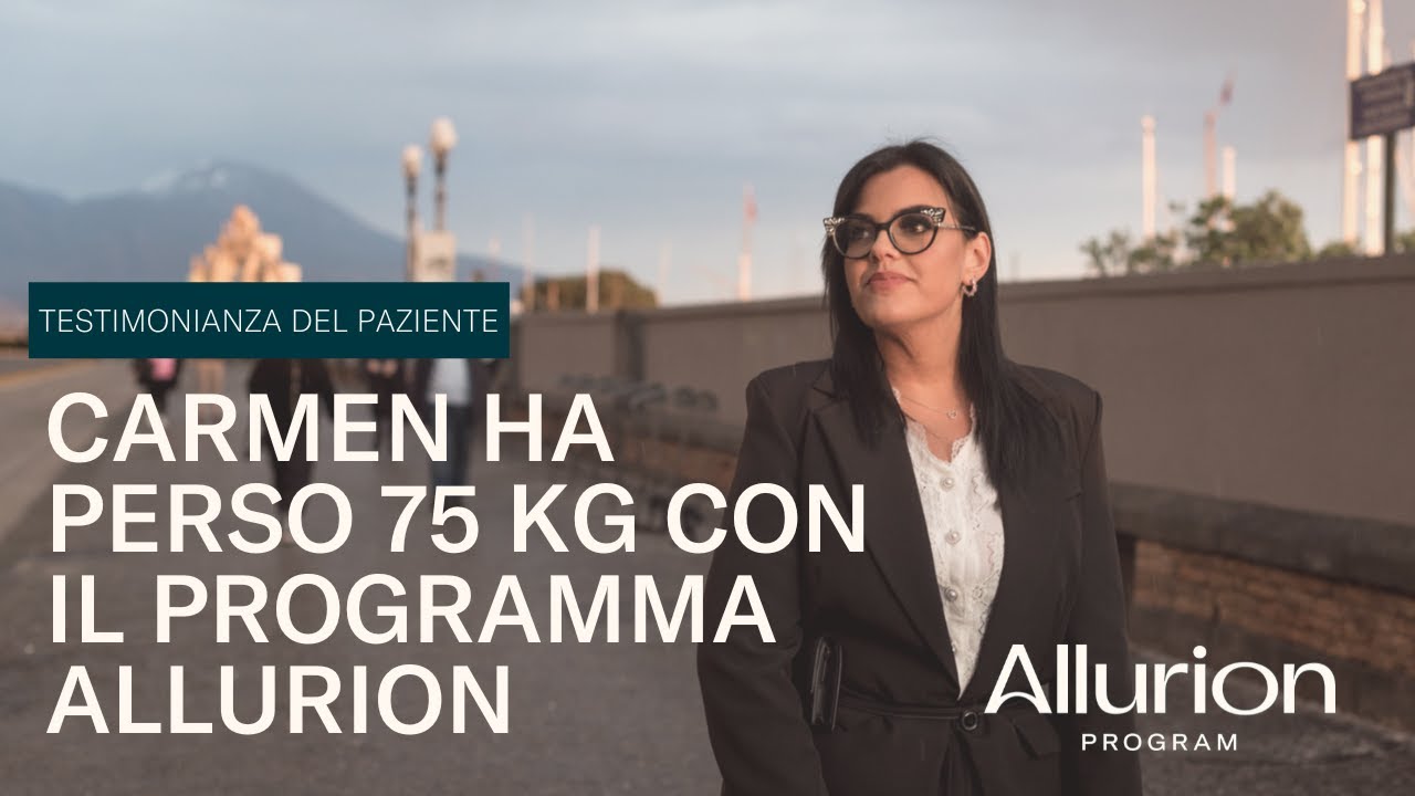 Carmen ha perso 75 kg con il programma Allurion