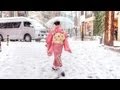 Coming of Age Day Japan 2013 - Snow in Harajuku & Shibuya