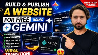 Make and Publish a website for free using GEMINI 