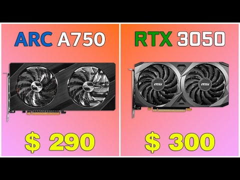 Intel ARC A750 vs GeForce RTX 3050. Game test in FullHD