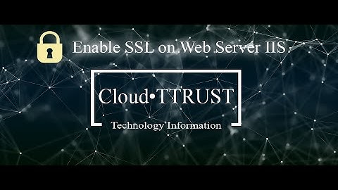 Enable SSL on web server IIS