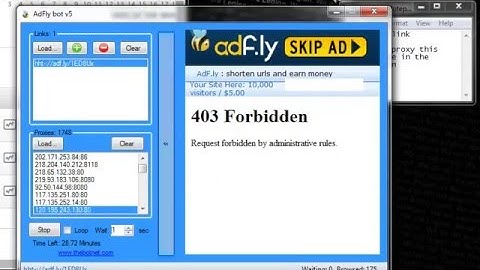 AdFly Bot Auto Clicker, 01/13/2016 WORKING