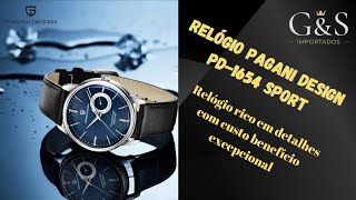 Relógio Pagani Design PD-1654 luxuoso e versátil, indispensável em qualquer coleção ⌚👑