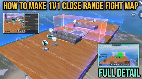 How To Make 1v1 Close Range Fight MAP in WOW MODE - Full Detail