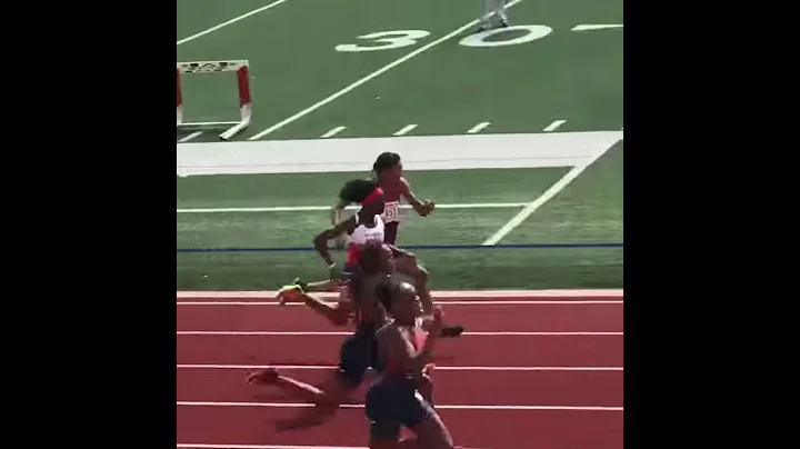 Danielle Pringle 14yr AAU 100m Regional Finals 2017