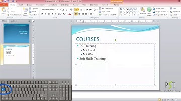PST Training Tutorial: MS PowerPoint - Part 1