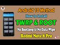 How to Install TWRP and ROOT with Android 10 on Redmi Note 8 Pro | 100% Safe Method | No Bootloop |