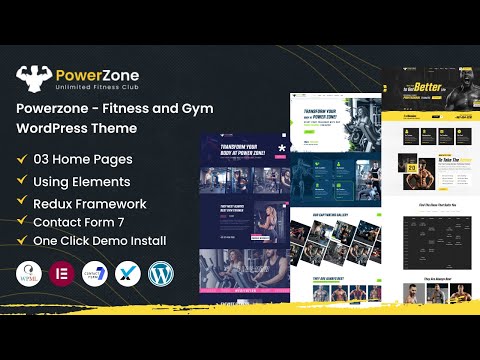 PowerZone - Fitness, Workout & Gym WordPress Theme Installation  #wordpresstemplates #wordpresstheme