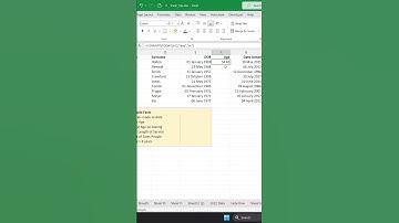 How to Calculate Age in Excel? #shorts #exceltips