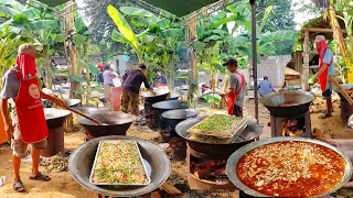 Cambodia Traditional Marriage Ceremony in Countryside | Cooking Food Breakfast, Lunch & Dinner