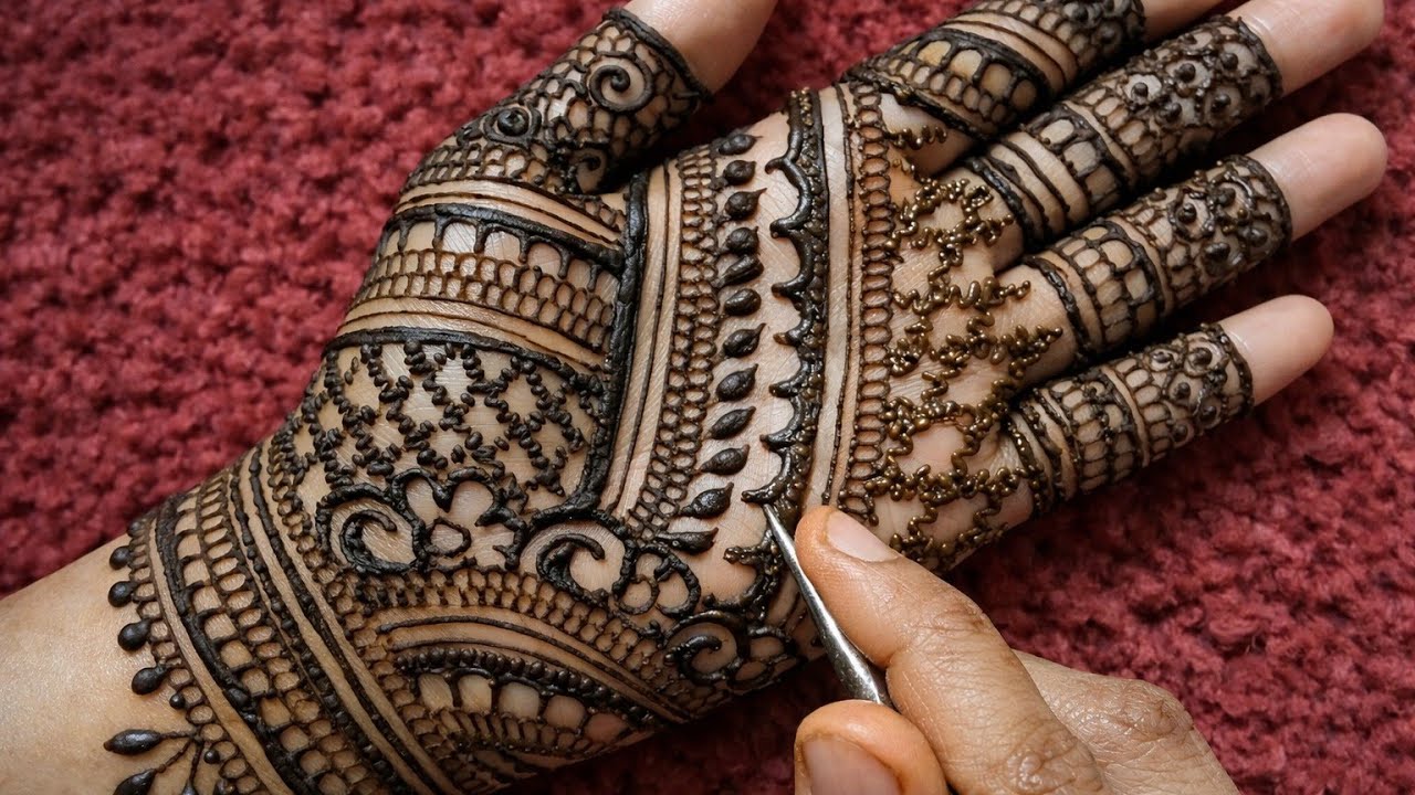 Beautiful And Attractive Party Mehndi Design | Mehndi Design Simple Front Hand | Easy Mehndi Design 