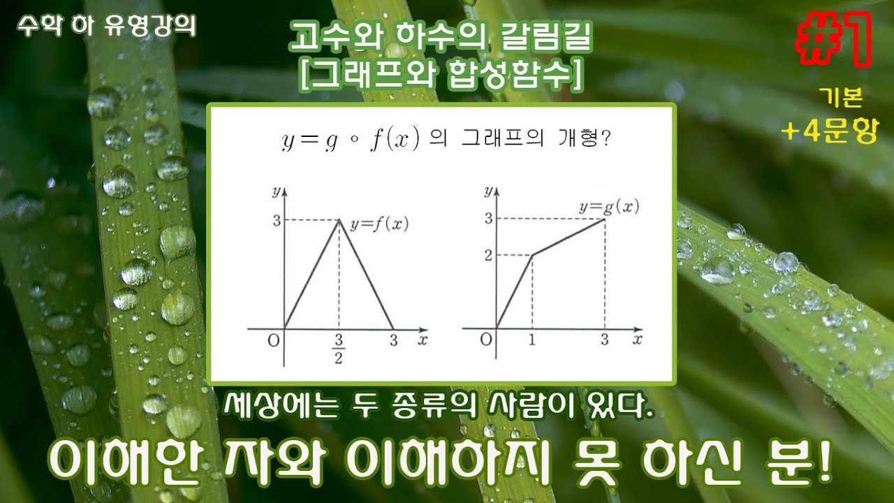 [수학 하 특강-유형편] 함수의 그래프와 합성함수! 수학 하에 가장 이해하기 까다로운 유형. - YouTube
