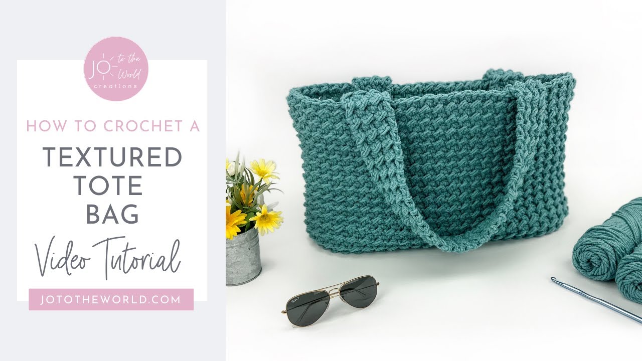 Simple Crochet Tote Bag Tutorial 