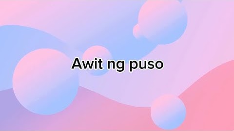 Awit Ng Puso JCSGO Worship with lyrics
