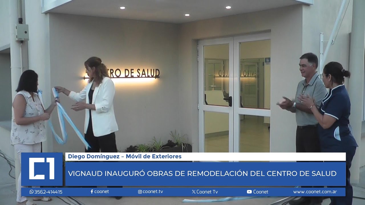 Vignaud inauguró obras de remodelación del Centro de Salud