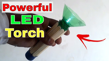 DIY | LED FLASH LIGHT FROM Popsicle sticks | TORCH | LED TORCH | FLASHLIGHT