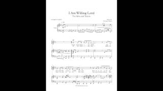 Video thumbnail of "I Am Willing Lord   The Heritage Singers SATB & Piano"
