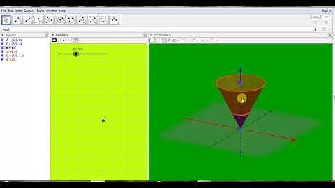 Volume of Cone By Geogebra