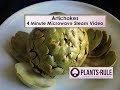 Artichokes 4 minutes microwave healthy stem from plantsrule