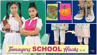 Teenagers SCHOOL Hacks (Ep 1)  Rich vs Normal | Anaysa Beauty School Series