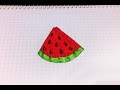 Простые рисунки #152 Как нарисовать  арбуз 😋