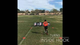 Turns inside hook