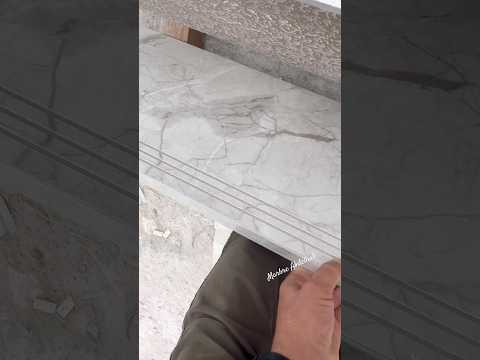 تهيئة سلالم من البورسلان بالزاوية 45 درجة