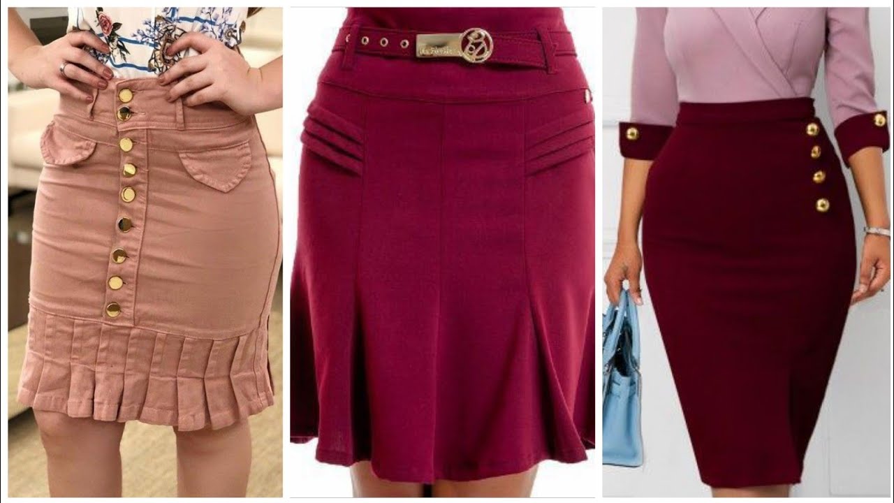 Romantic newly stylistic lace decorated Flared Pencil Skirts high