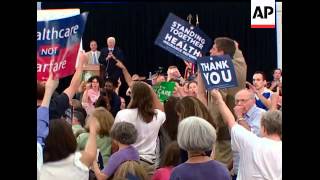 Former Democratic National Chairman Howard Dean encountered angry protesters Tuesday at a health car