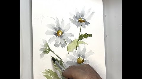 Step-by-Step Watercolor Daisy Tutorial for Beginners – Paint along with Me! 🎨