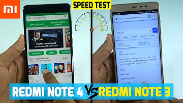 Redmi Note 4 vs Redmi Note 3 Speed Test Comparison