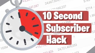 10 Second Subscriber Hack (20 Subscribers in 1 week!)