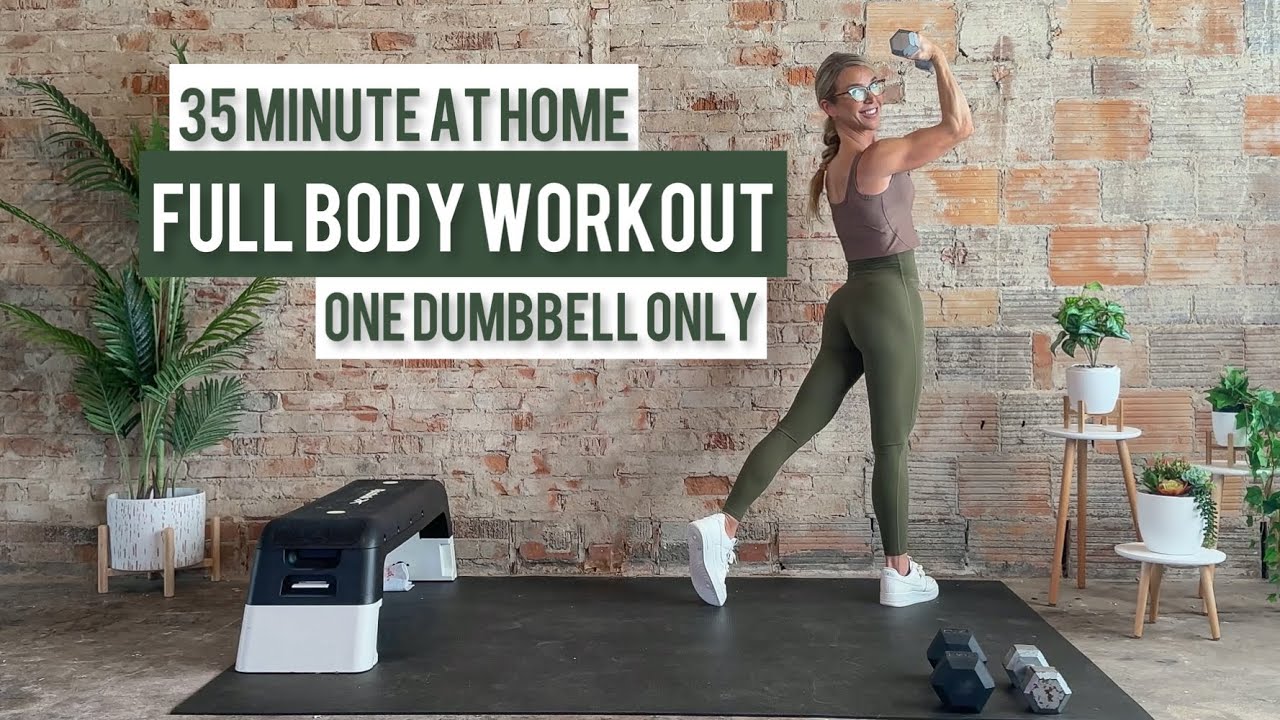 35 Minute One Dumbbell Full Body Strength Workout | Low Impact | At-Home | 1 DB Only