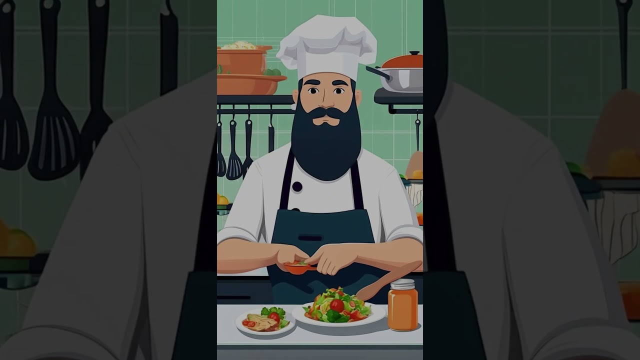 little boy and cook funny conversation 