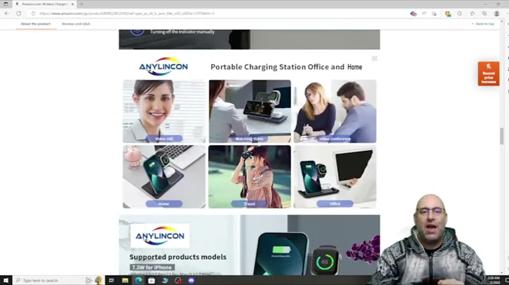 Tarkis ZOne Review:  Wireless Charger,ANYLINCON 3 in 1 Wireless Charger Station for Apple iPhone