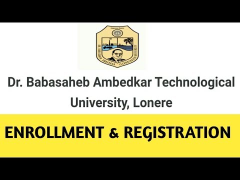 DBATU University admission enrollment registeration | new admission enrollment full information...